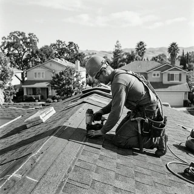 Risen Sun Solar & Roofing team heading to a job site in Fresno, California