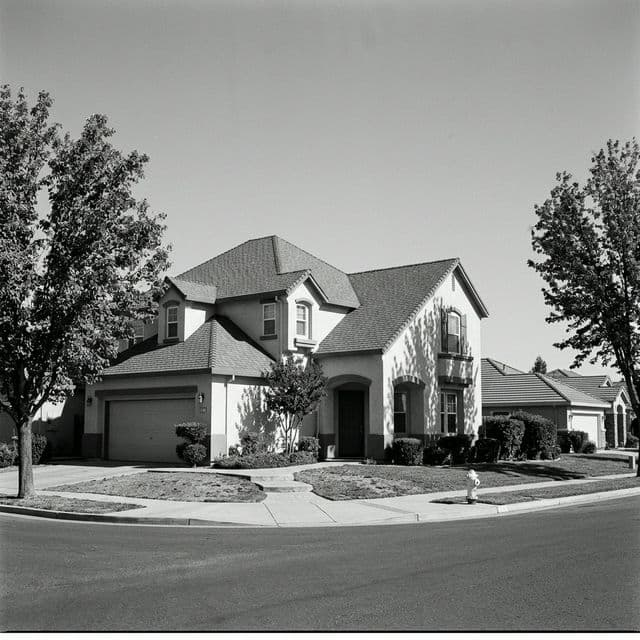 Two professionals partnering on a referral outside a Fresno home